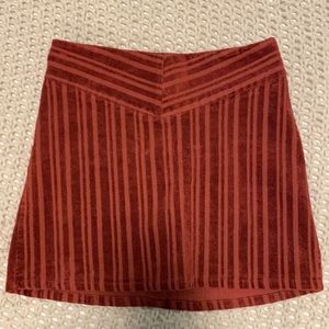 Forever 21 rust colored mini skirt